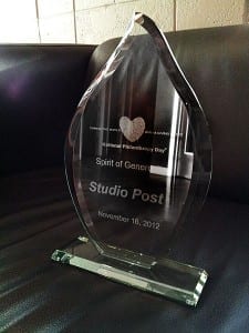 spirit of generosity award spirit of generosity award